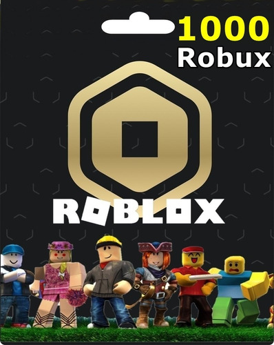 Cartão Roblox 1000 Robux - Cartão Presente Roblox - Corre Que Ta